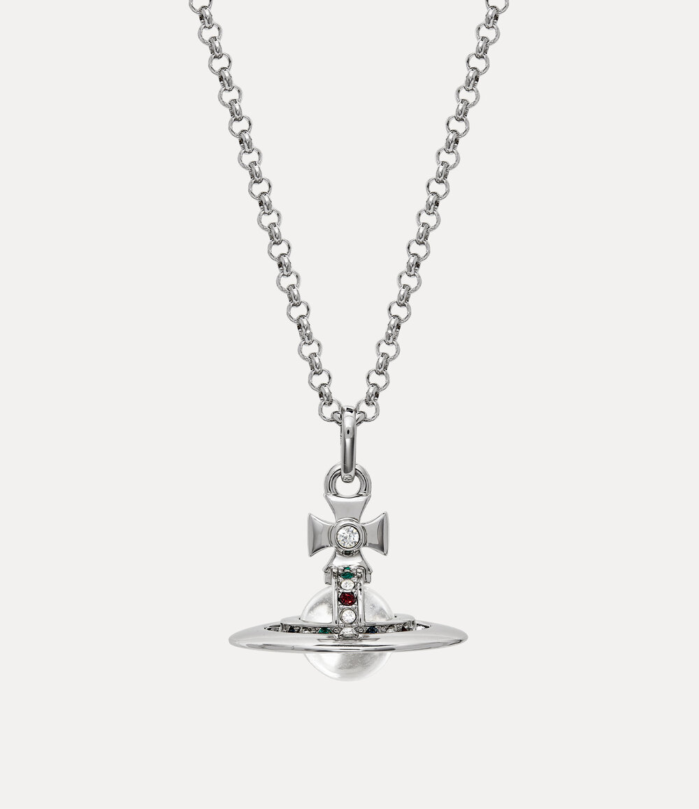 Vivienne Westwood New Tiny Orb Pendant Necklace in Silver