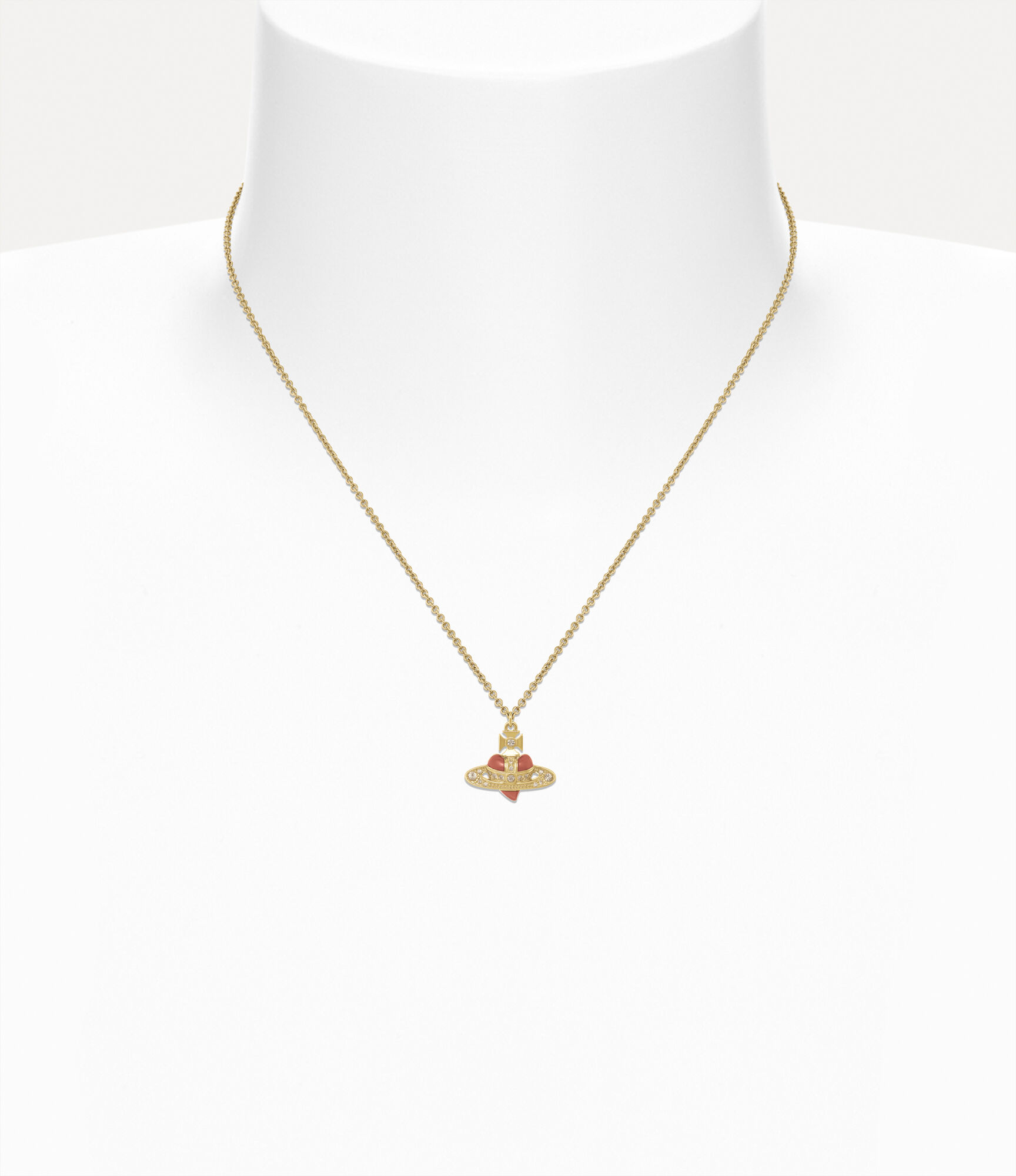 New Diamante Heart Pendant Necklace  large image number 2
