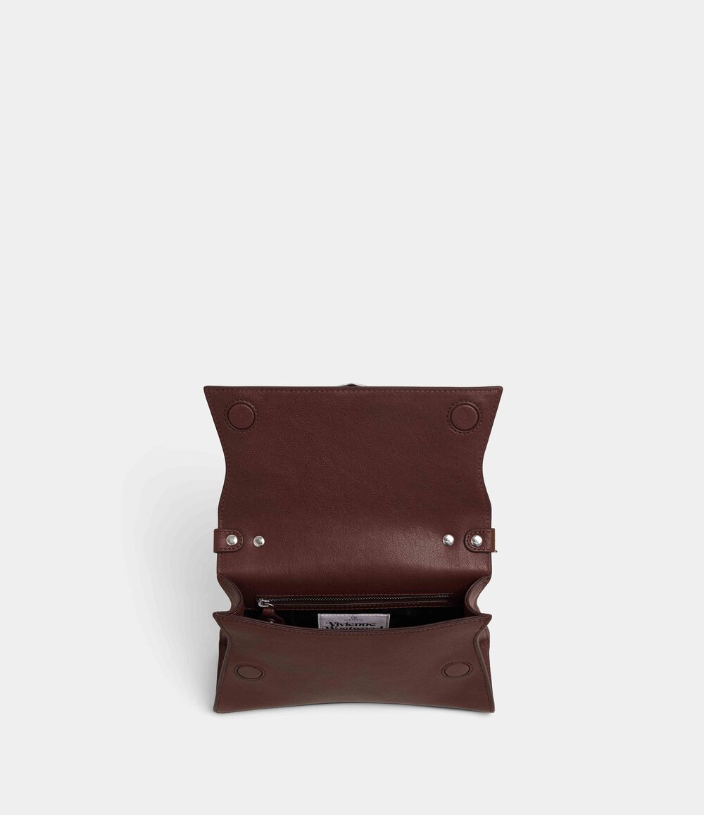 Vivienne Westwood Bianca Small Shoulder Bag in Chestnut, view 4