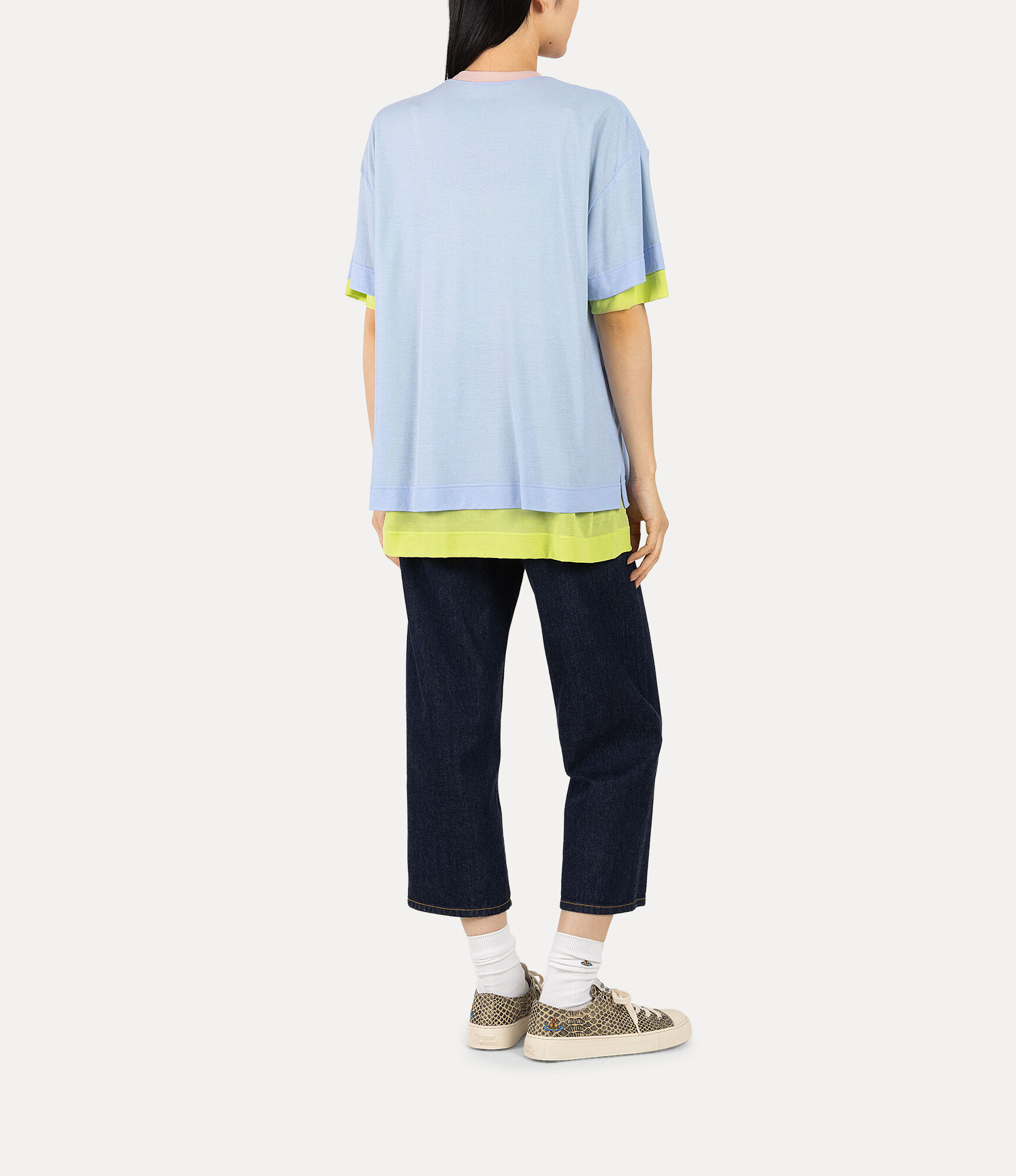 Sheer Dry Cotton Layered t-shirt  large image number 3