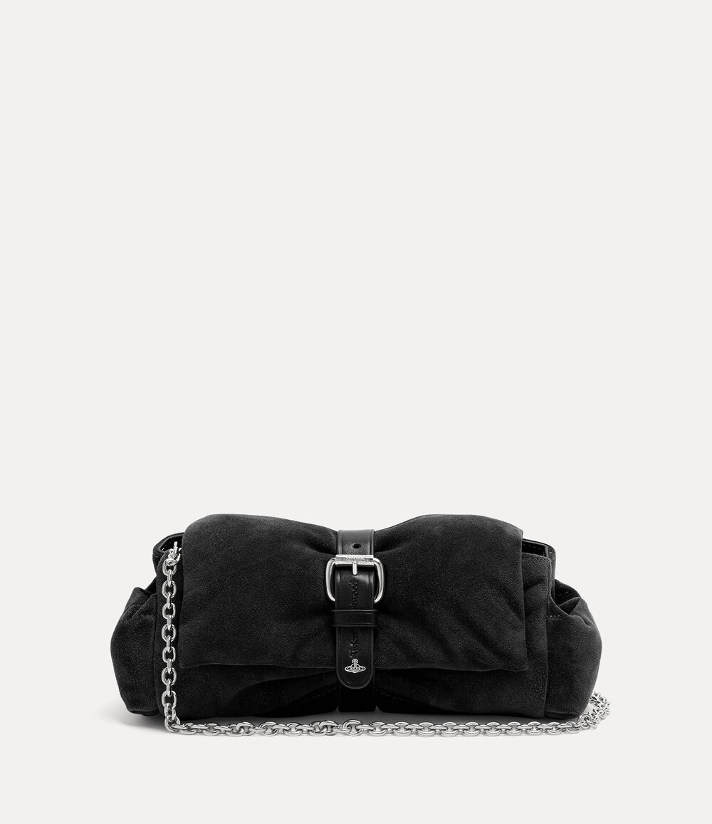 Vivienne Westwood Hazel Treasure Clutch in Black, view 5