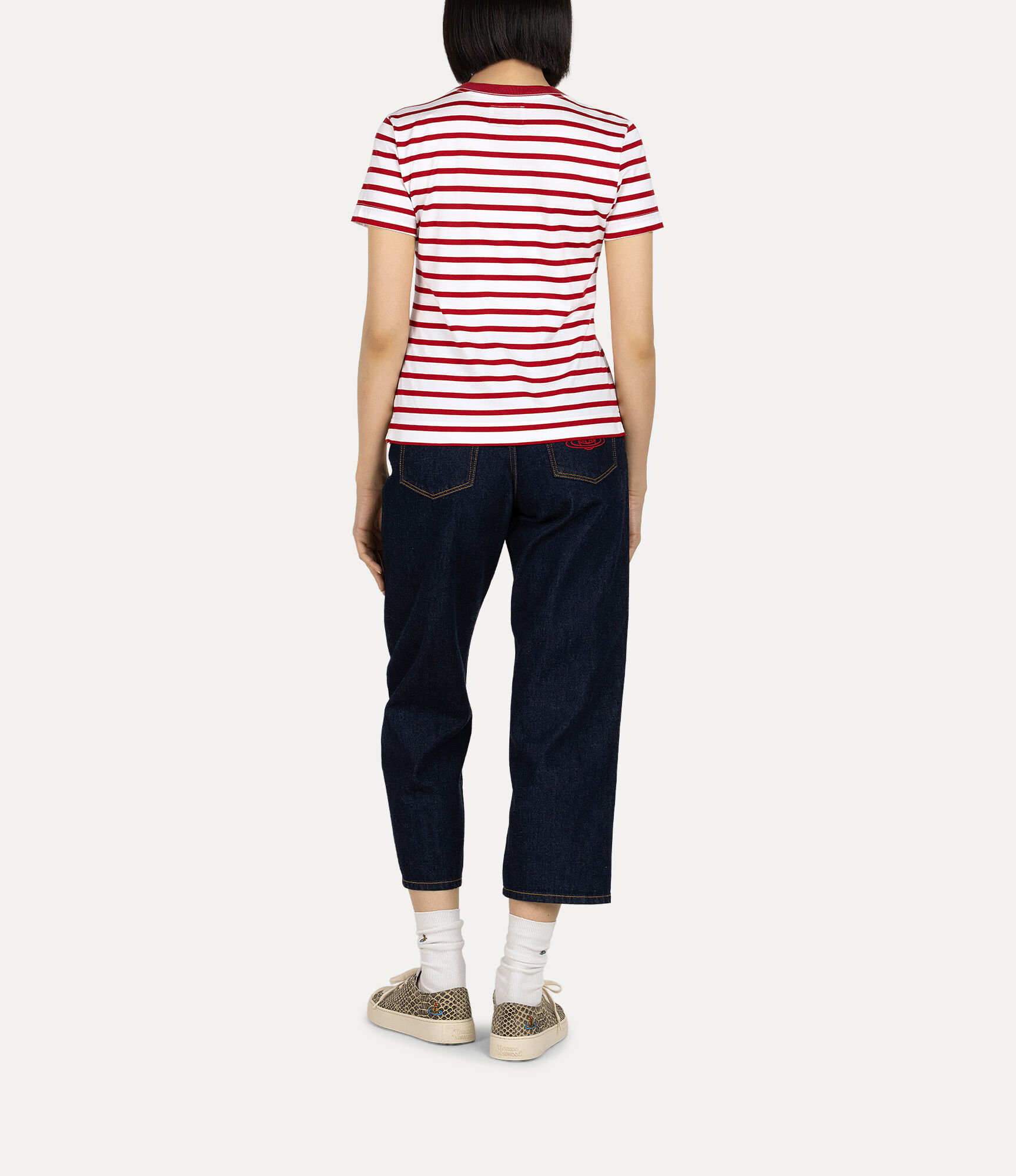Cat Print Classic T-shirt in RED | Vivienne Westwood®