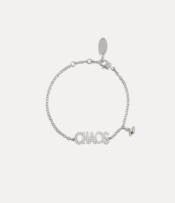 Vivienne Westwood Chaos Bracelet Silver Cubic Zirconia Women