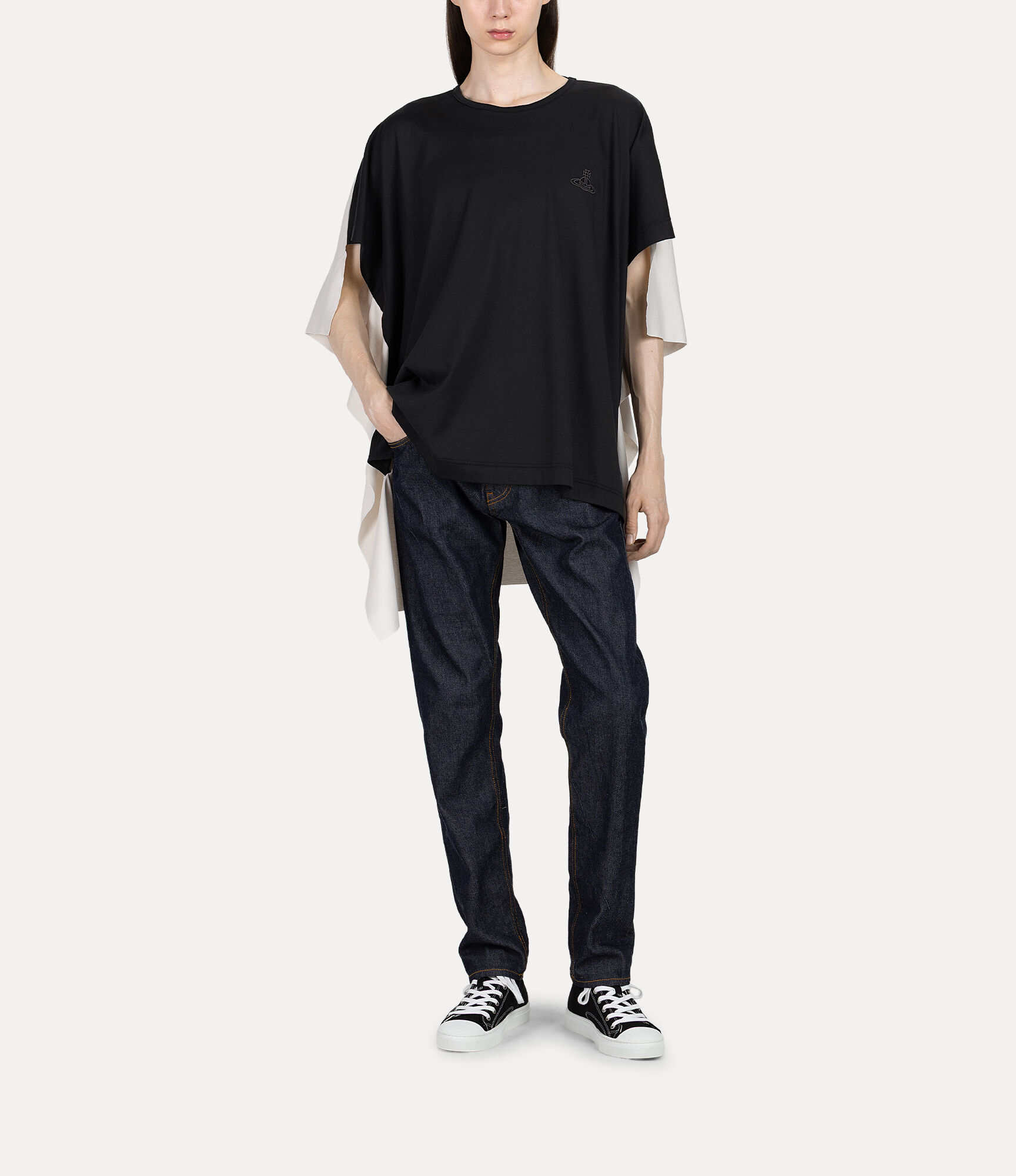 One Point Smooth Elephant Drape t-shirt in BLACK | Vivienne Westwood®
