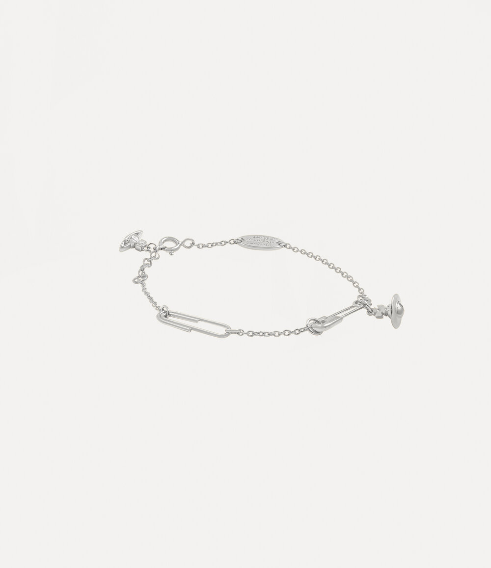 Vivienne Westwood Safety Pin Bracelet in Silver, view 2
