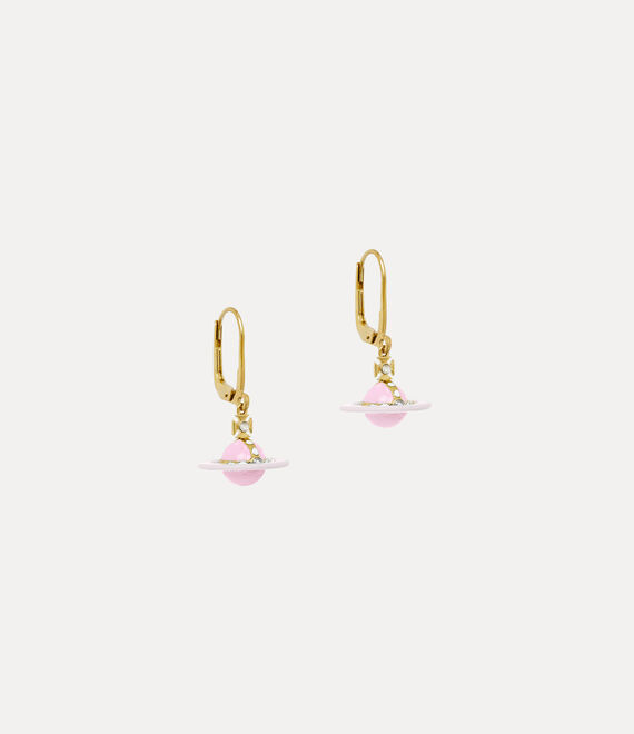 Vivienne Westwood Pink Earrings Valentina Orb Earrings Rose Gold