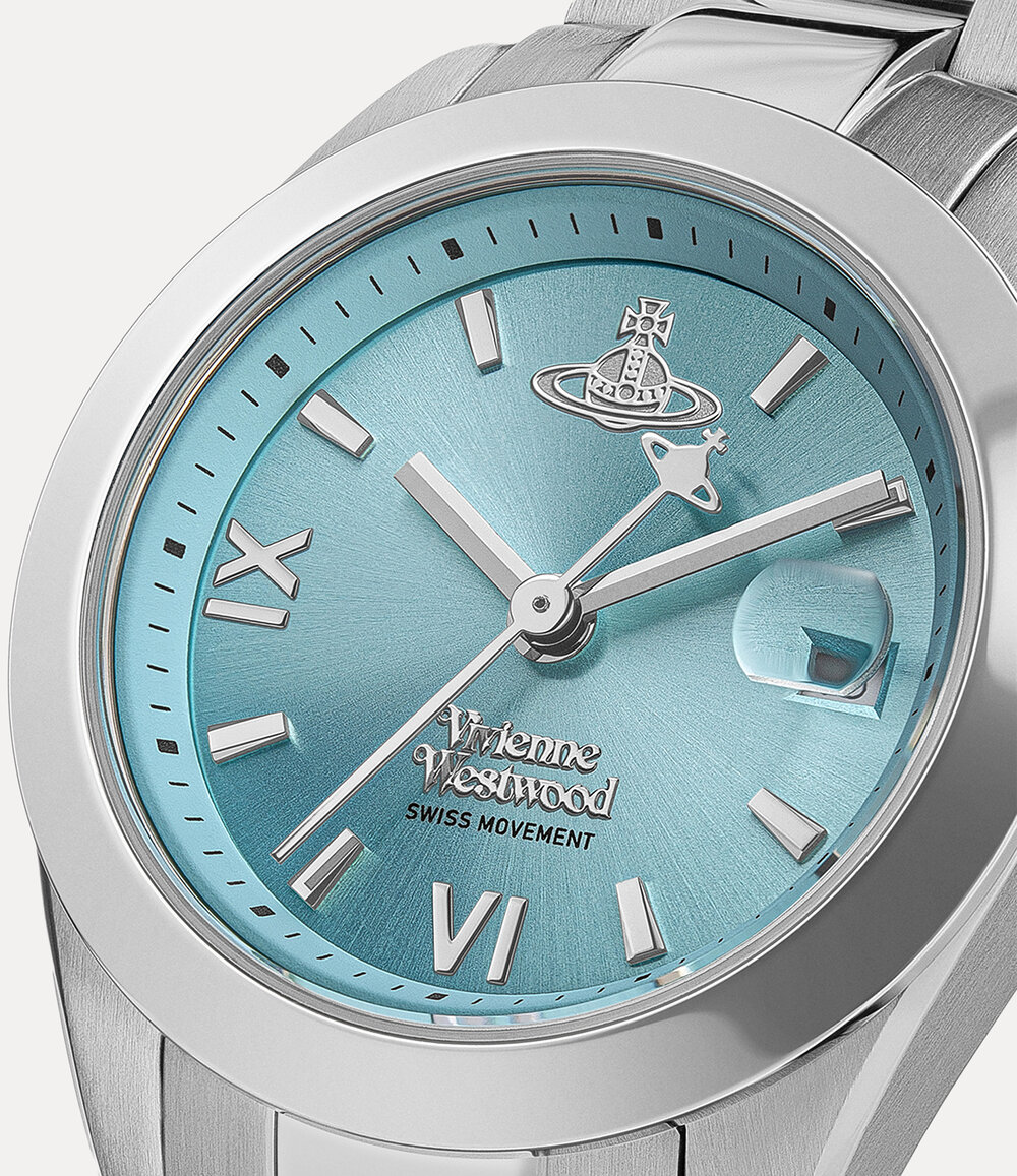 Vivienne Westwood Fenchurch Watch in Silver / Turquoise, view 5