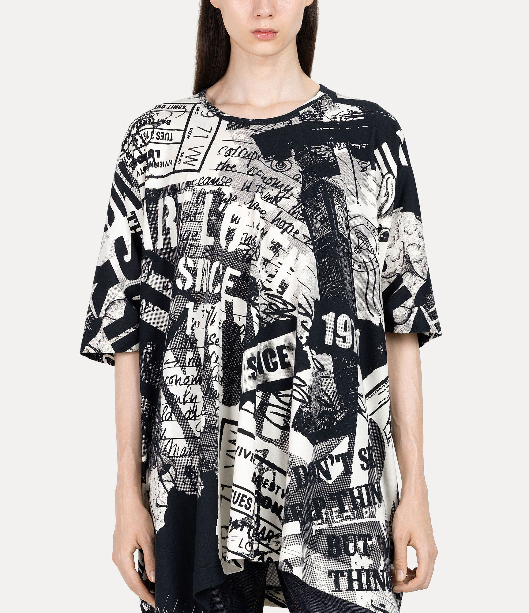 Tabloid エレファント Tシャツ - ブラック | Vivienne Westwood®