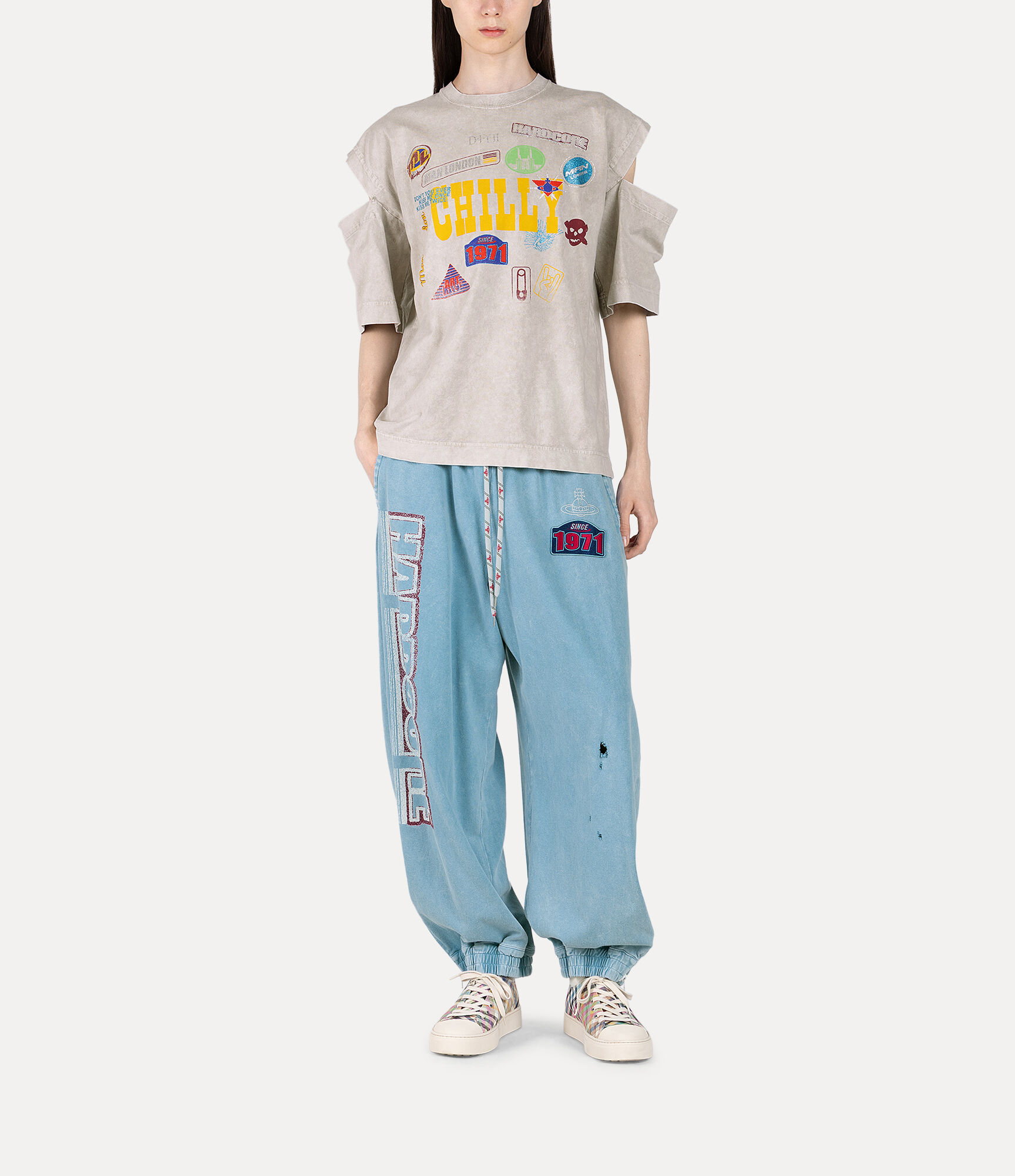 Patchwork Slit t-shirt in GRAY | Vivienne Westwood®