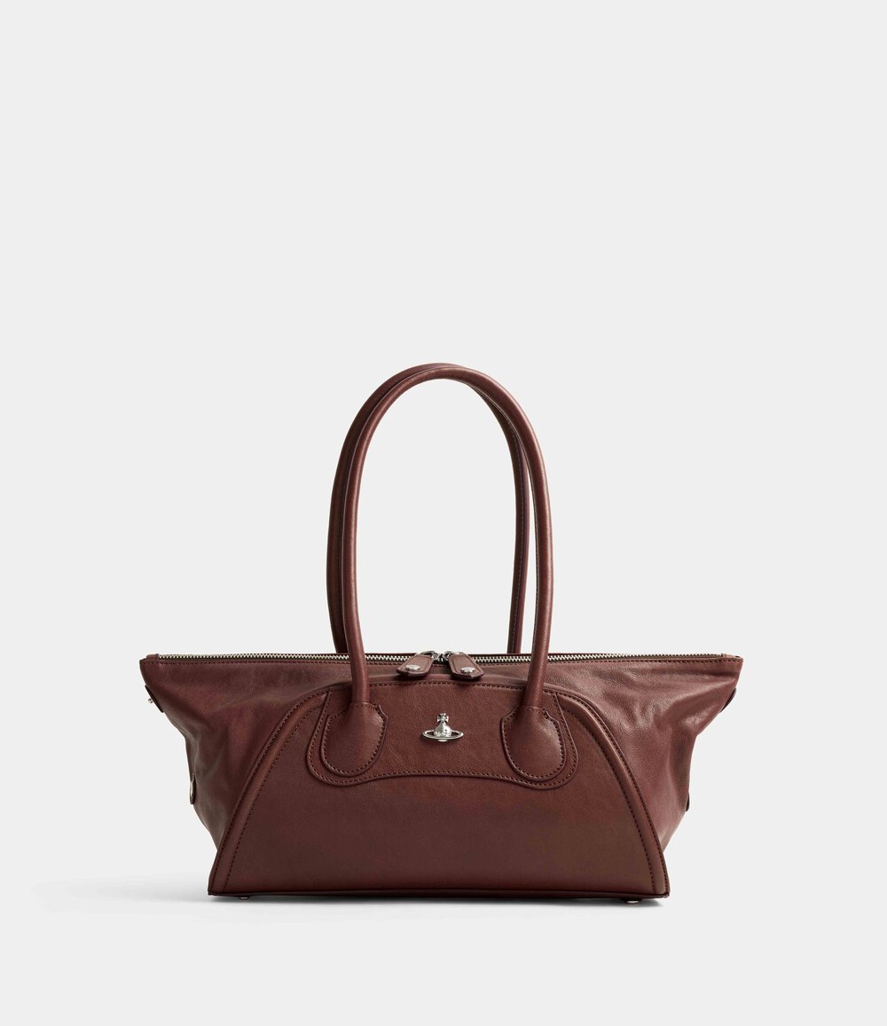 Vivienne Westwood Shirley Small Holdall in Chestnut, view 4