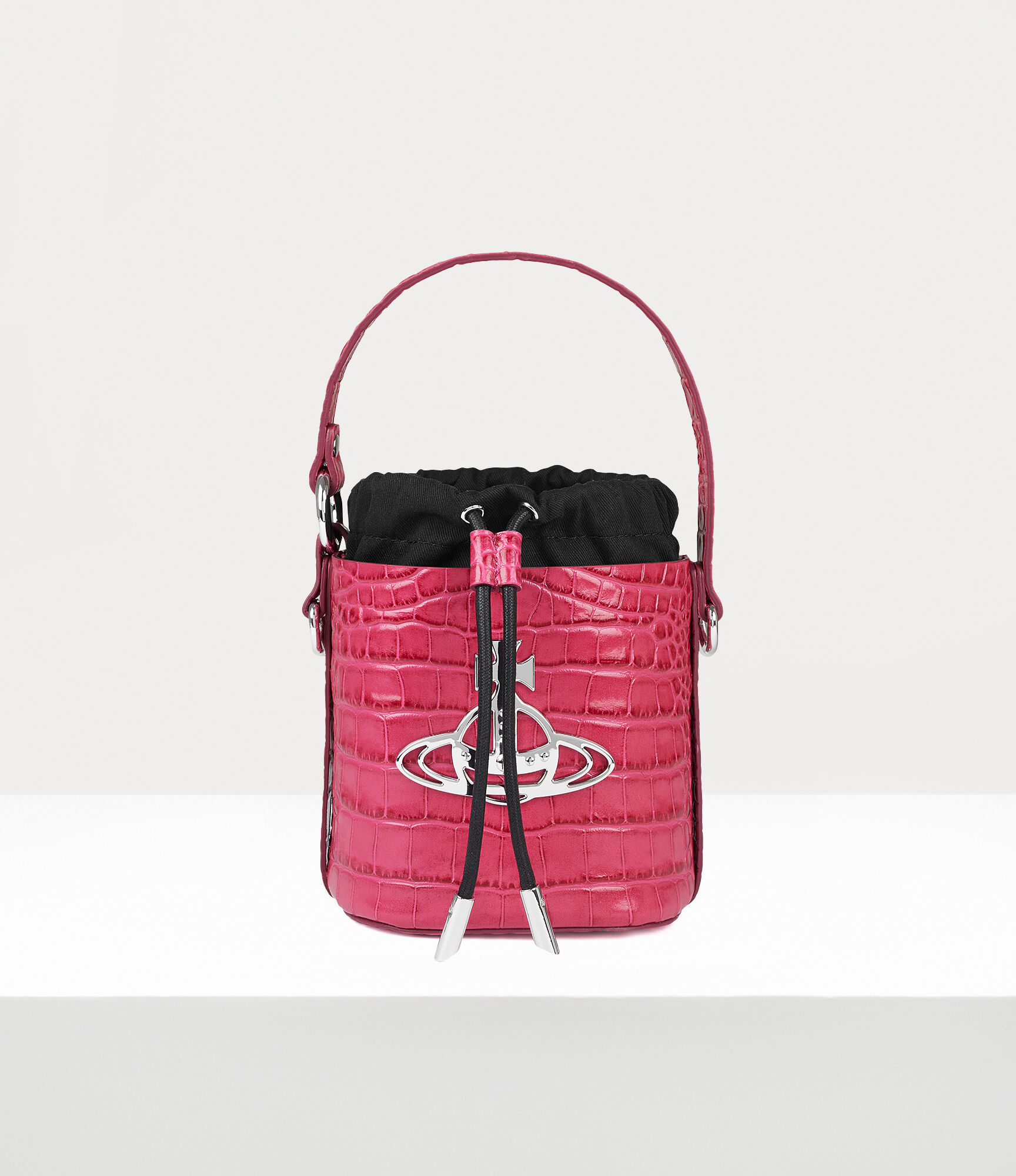 Daisy Drawstring Bucket Bag in PINK | Vivienne Westwood®