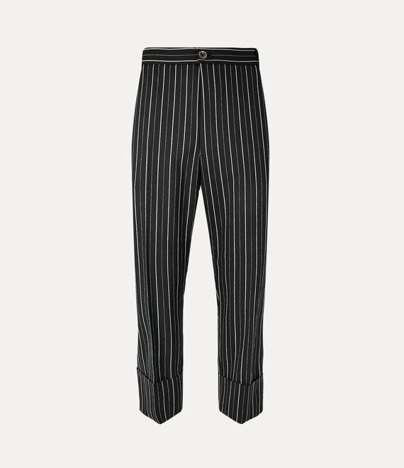 Vivienne Westwood Cropped George Trousers Bi Stretch Suiting Black 52 Men