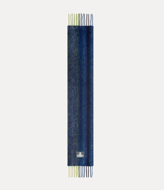 Vivienne Westwood Scarf -navy-blue Chunky Stripe Unisex