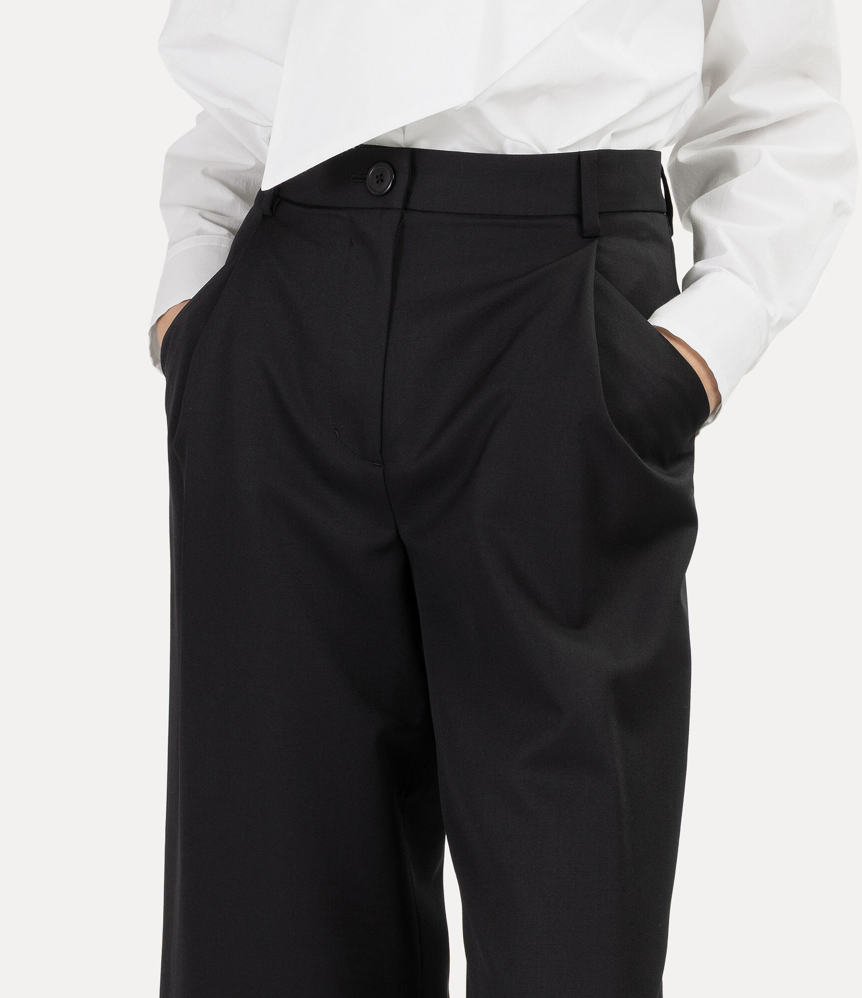 Gabardine Flare Trousers  large image number 4