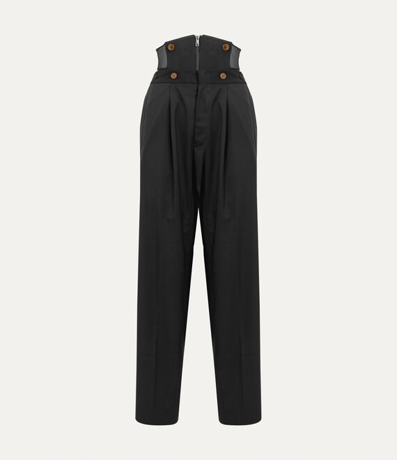 Vivienne Westwood Long Macca Corset Trousers In Black