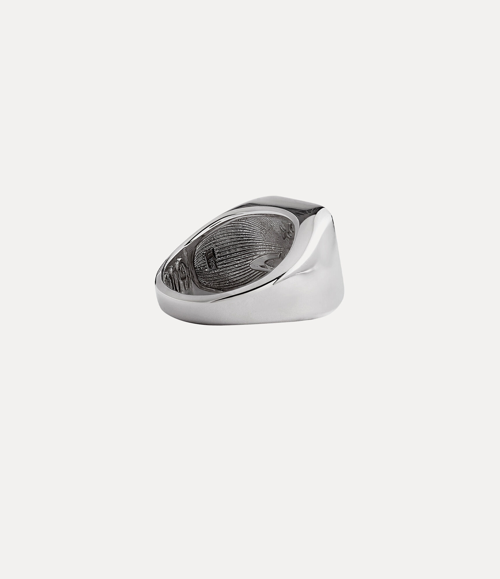 Carlo Ring in PLATINUM-BLACK-CZ | Vivienne Westwood®