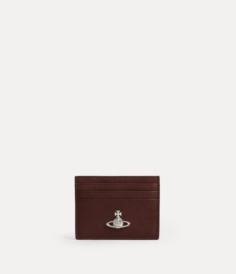 Vivienne Westwood Flat Card Holder in Chestnut