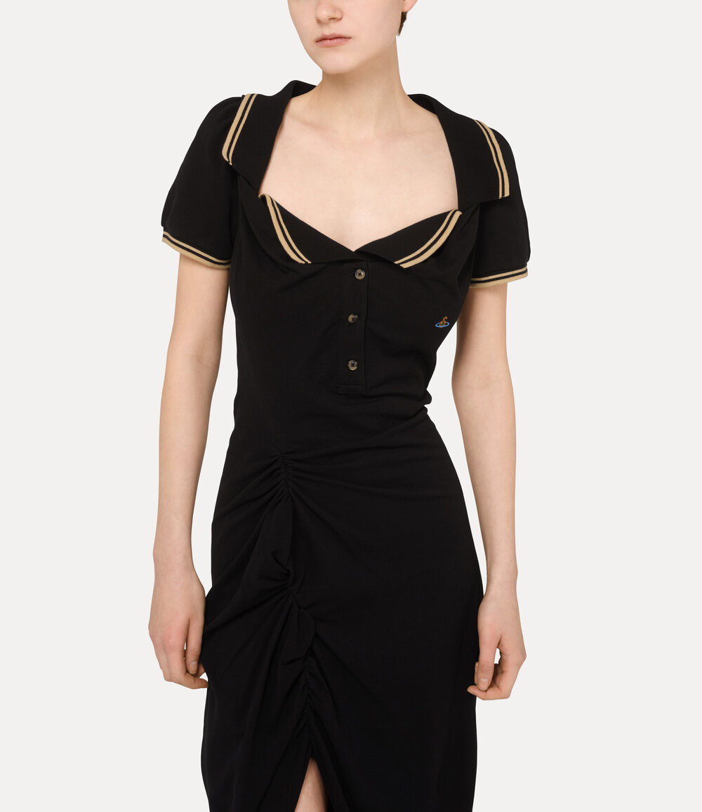 Vivienne Westwood Long Monday Pulling Dress in Black, view 4
