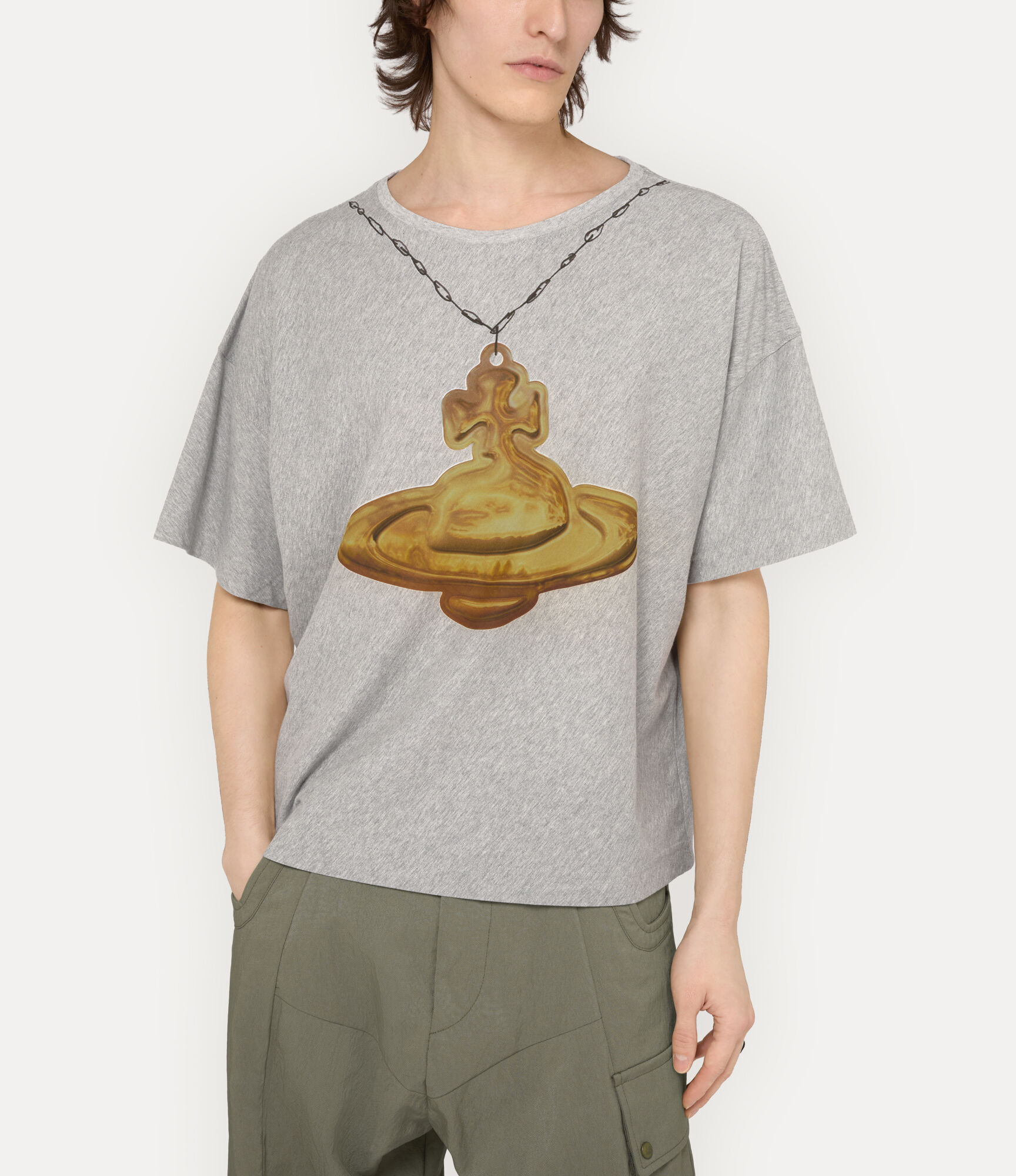 Gold Orb Oversized Box T-shirt   large image number 4