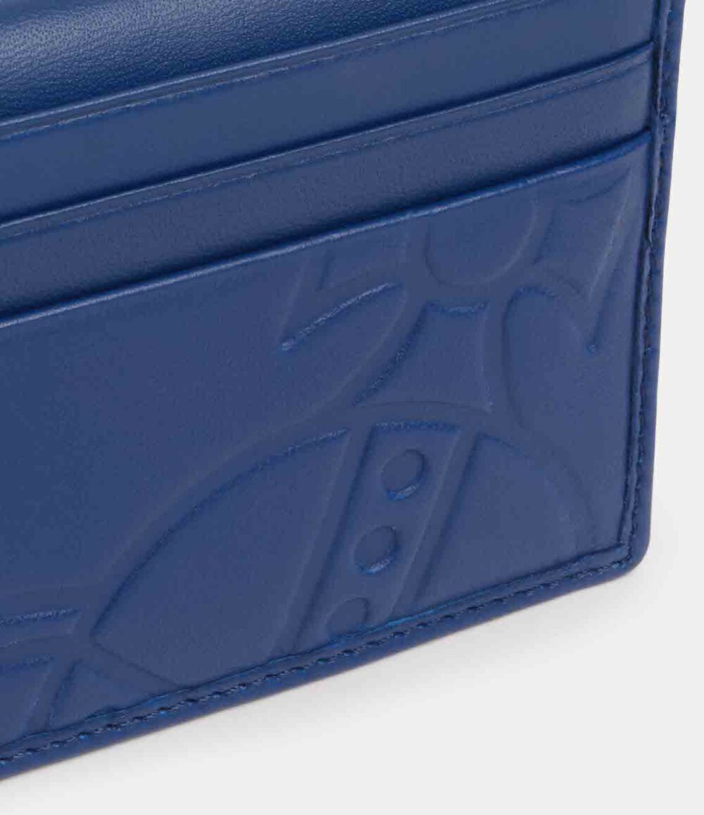 Vivienne Westwood Man. Card Holder in Dark Blue, view 3