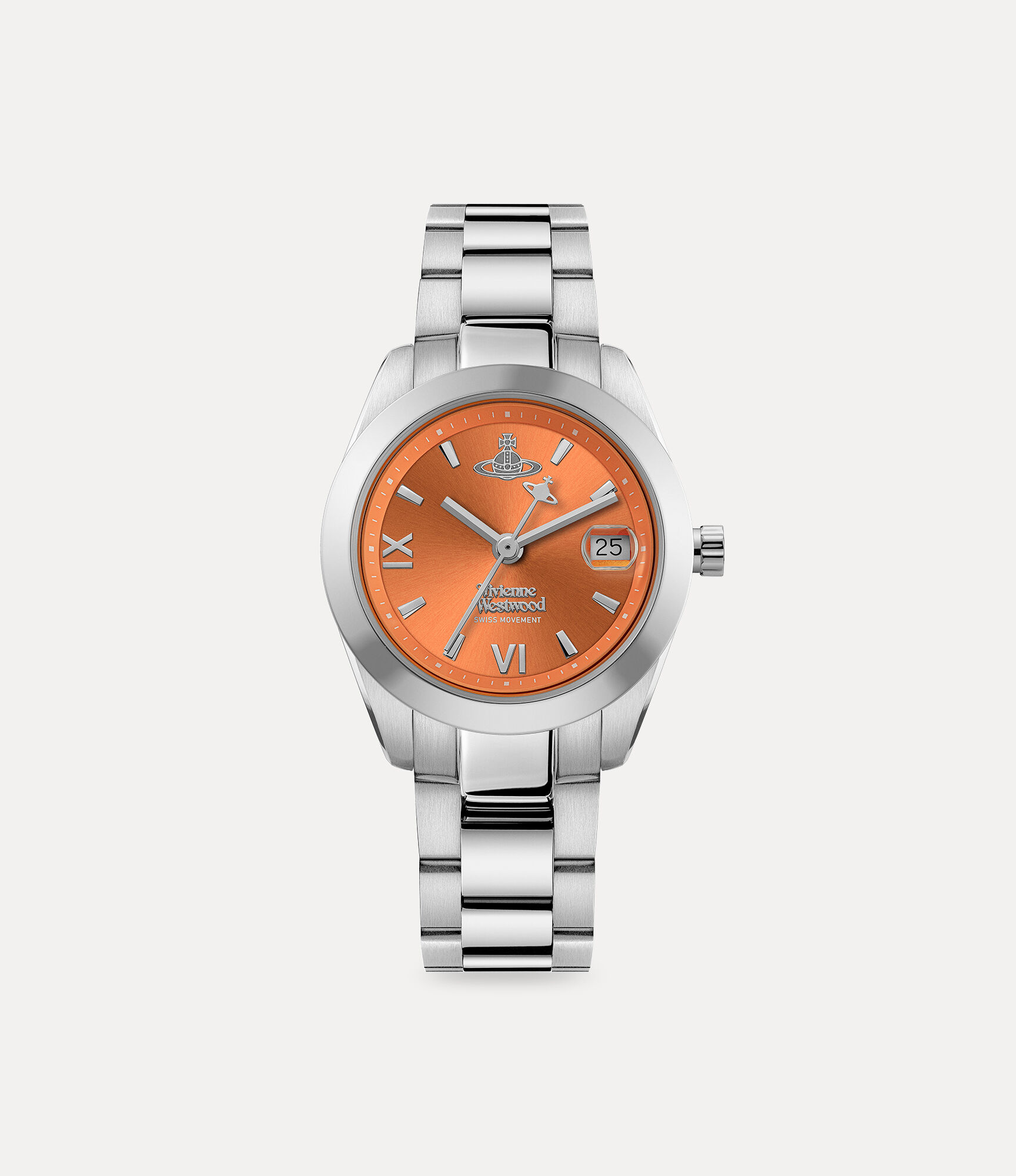 Fenchurch Watch in SILVER-ORANGE | Vivienne Westwood®