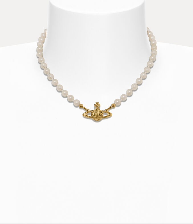 Vivienne Westwood Pearl Orb Necklace Gold Choker -  Finland