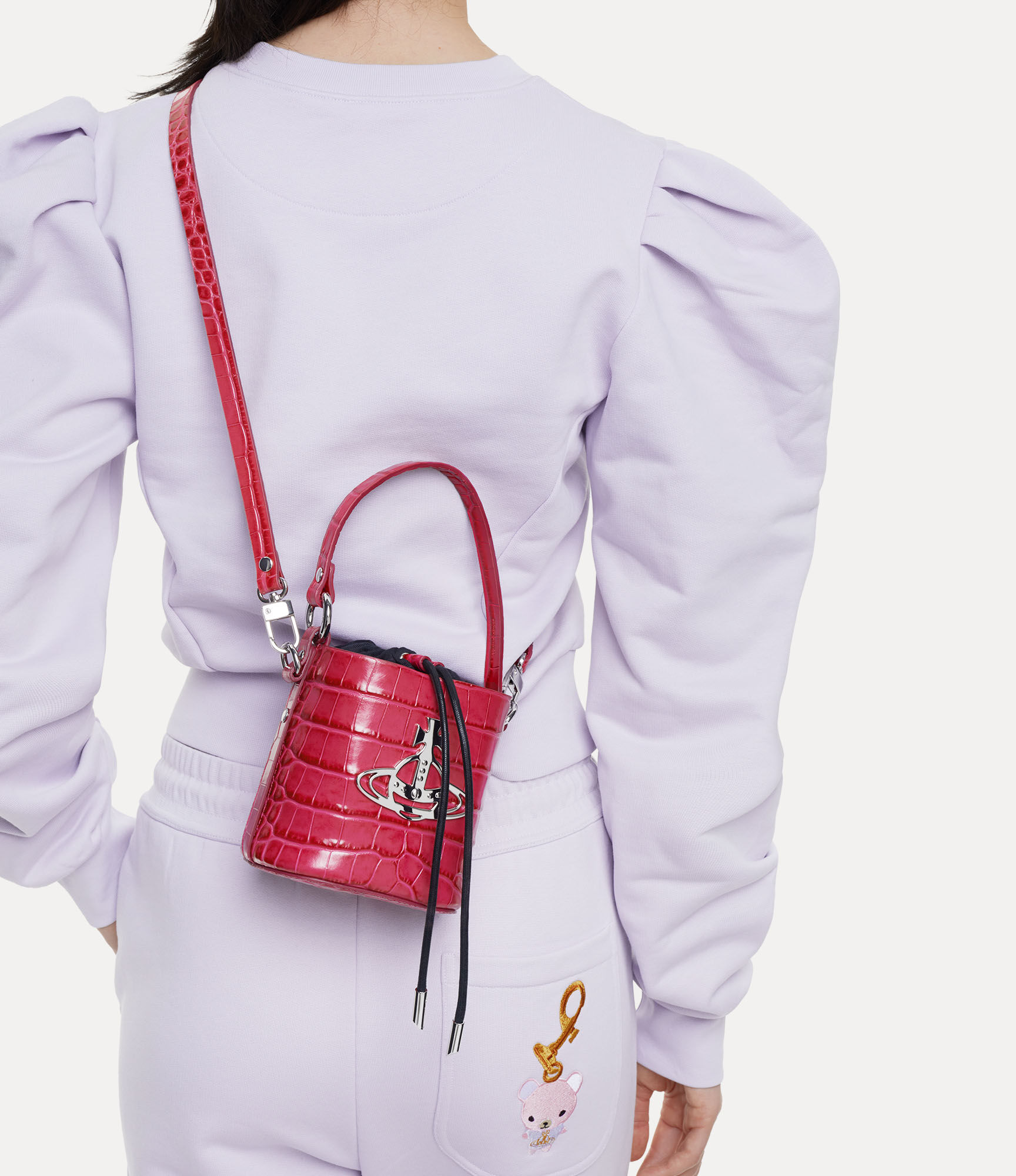 Daisy Drawstring Bucket Bag in PINK | Vivienne Westwood®