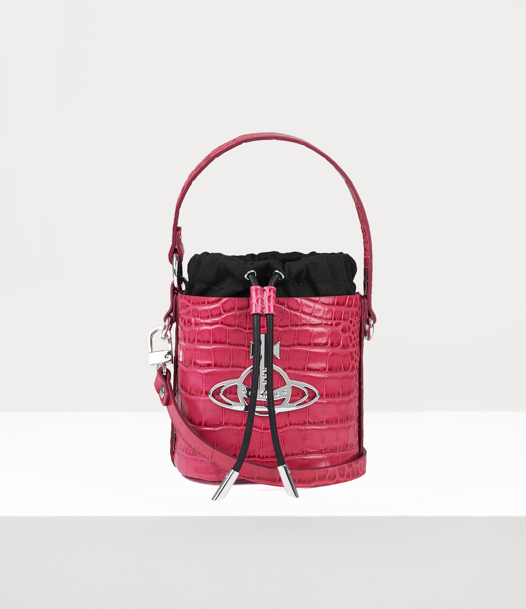 Daisy Drawstring Bucket Bag in PINK | Vivienne Westwood®