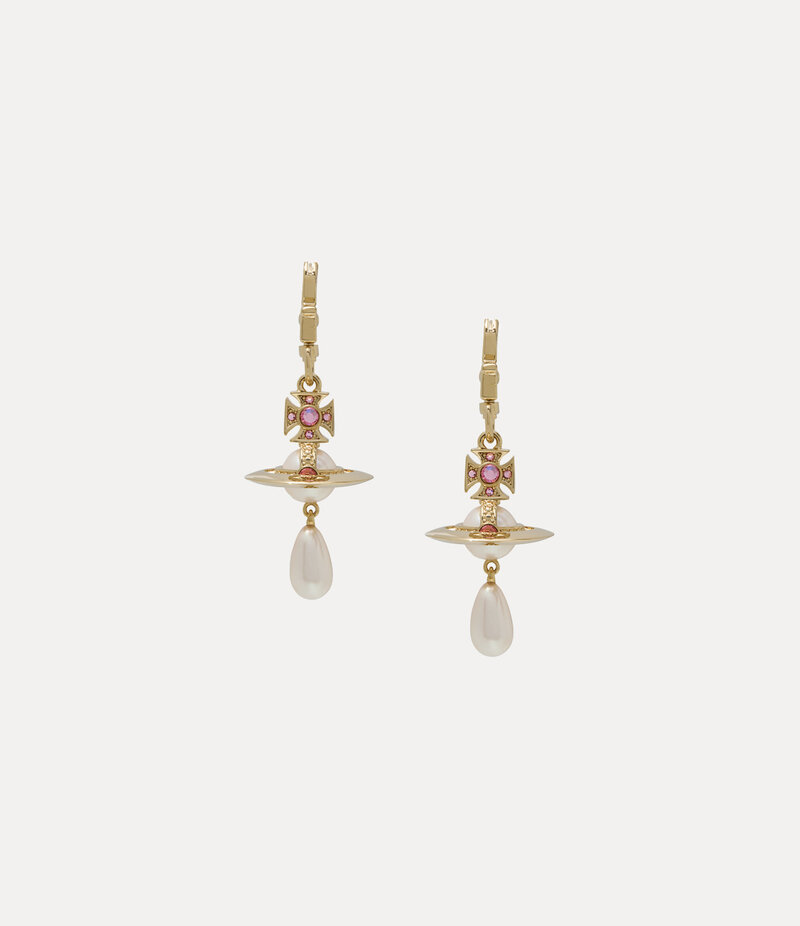 Vivienne Westwood Aïda Earrings in Gold Rose