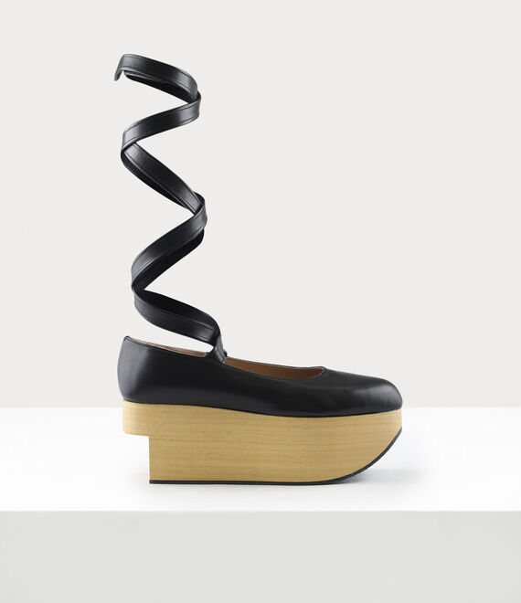 Rocking Horse Ballerina Shoes in BLACK- | Vivienne Westwood®
