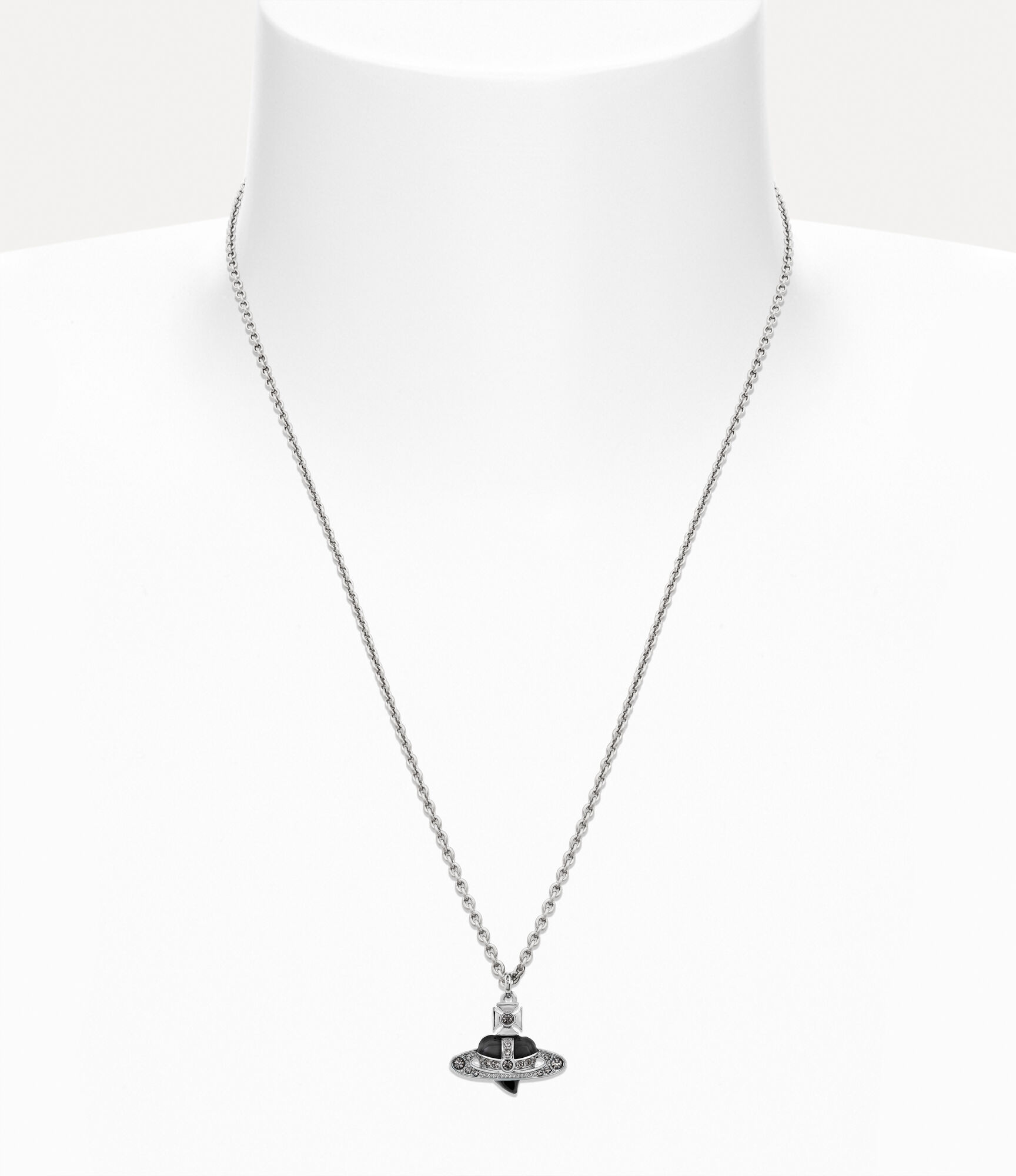 Man. Diamante Heart Pendant Necklace  large image number 2