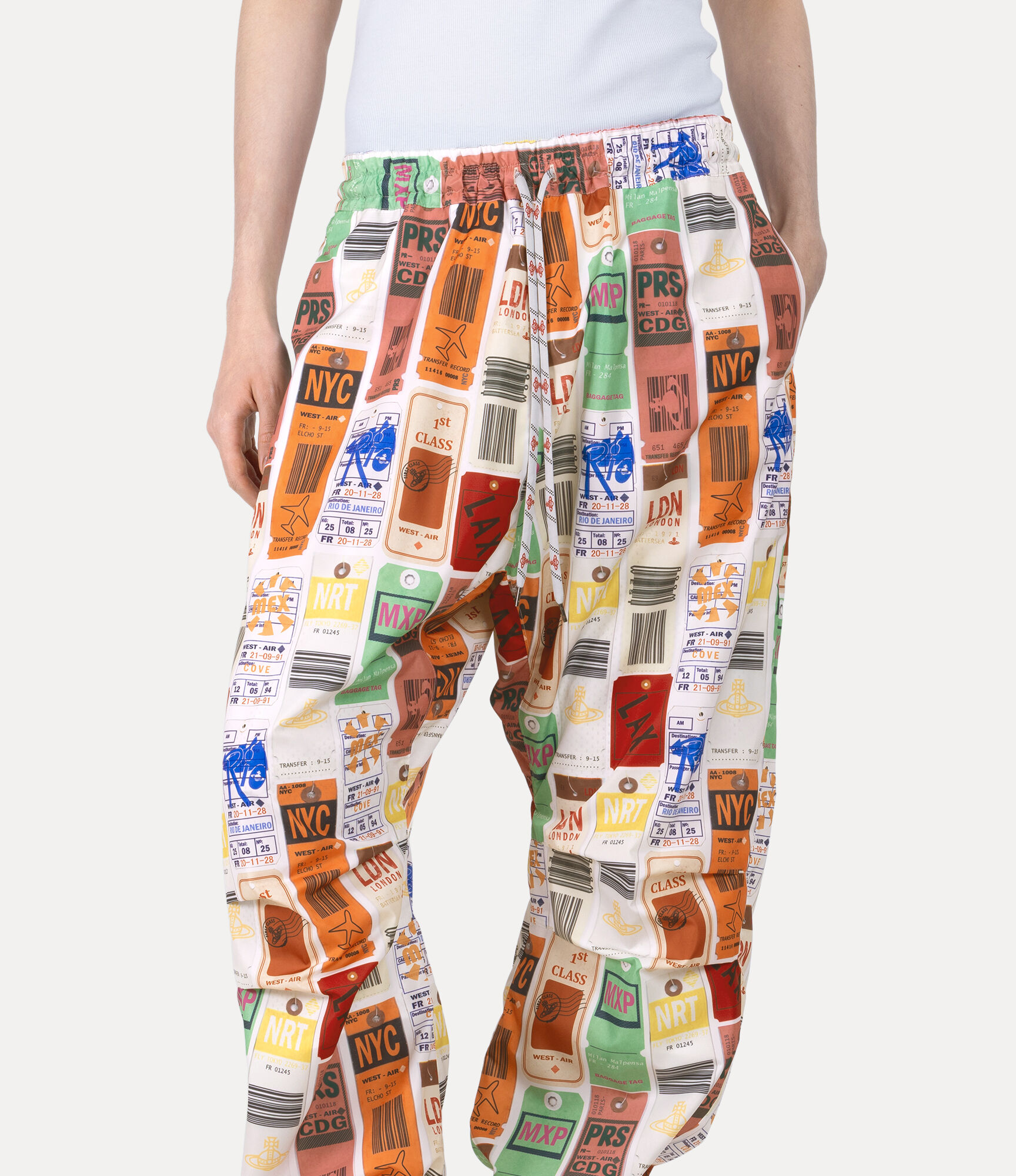 Travel Print Curve Trousers   large image number 4