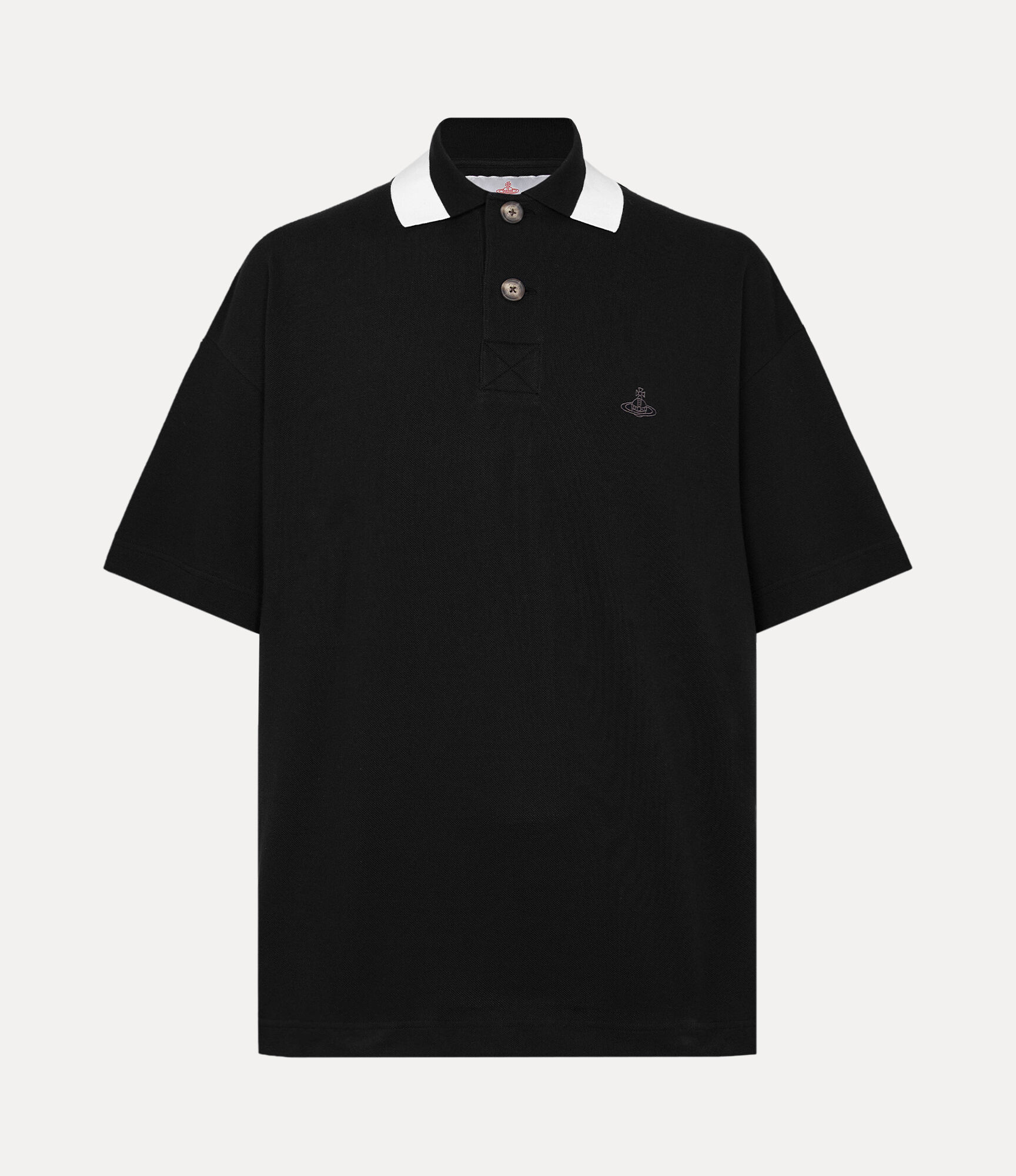 Oversized Polo in BLACK | Vivienne Westwood®