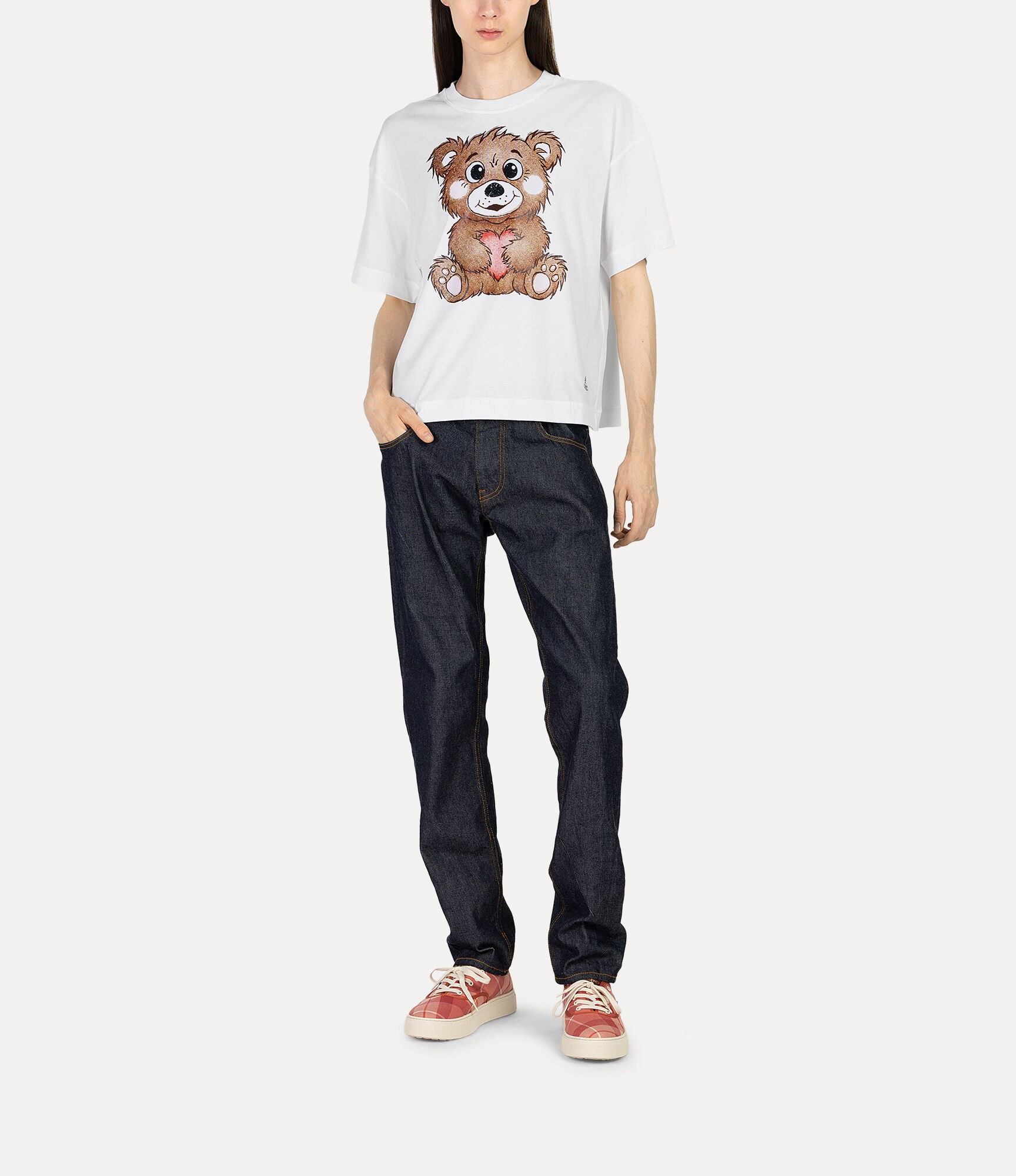 Halftone Bear Short T-shirt  large image number 2