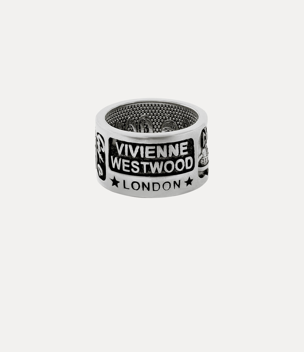 Vivienne Westwood Lancelot Ring in Platinum, view 4
