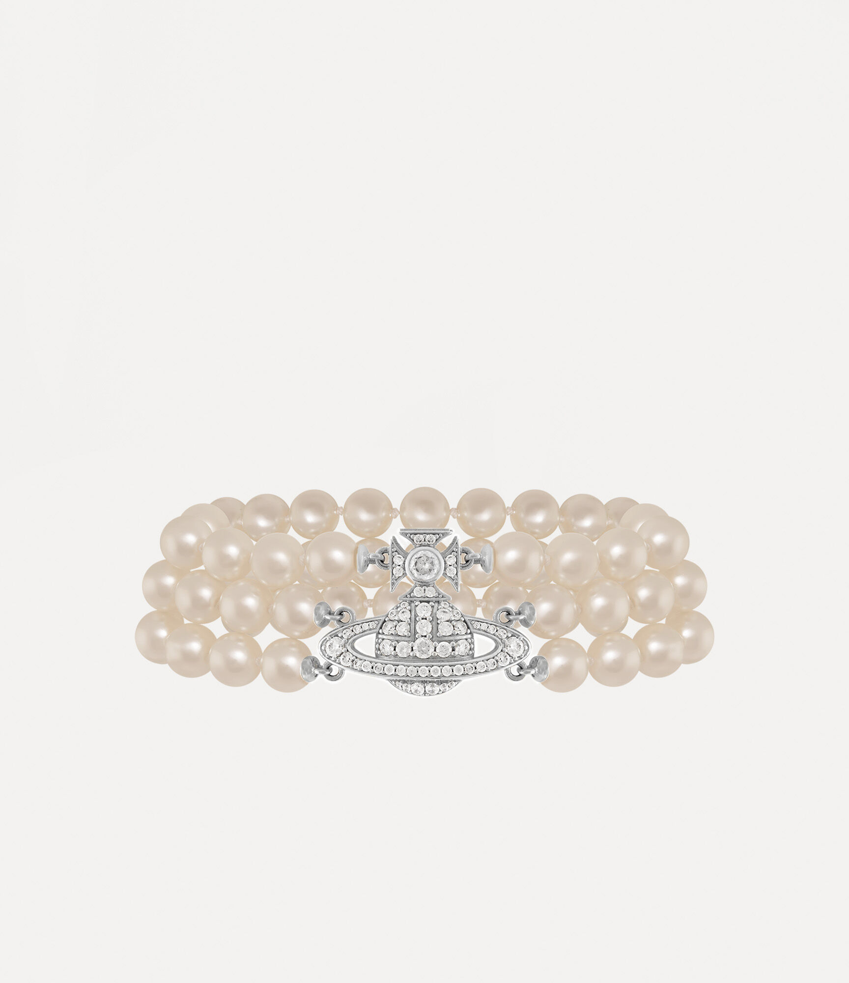 Graziella Three Row Pearl Bracelet
