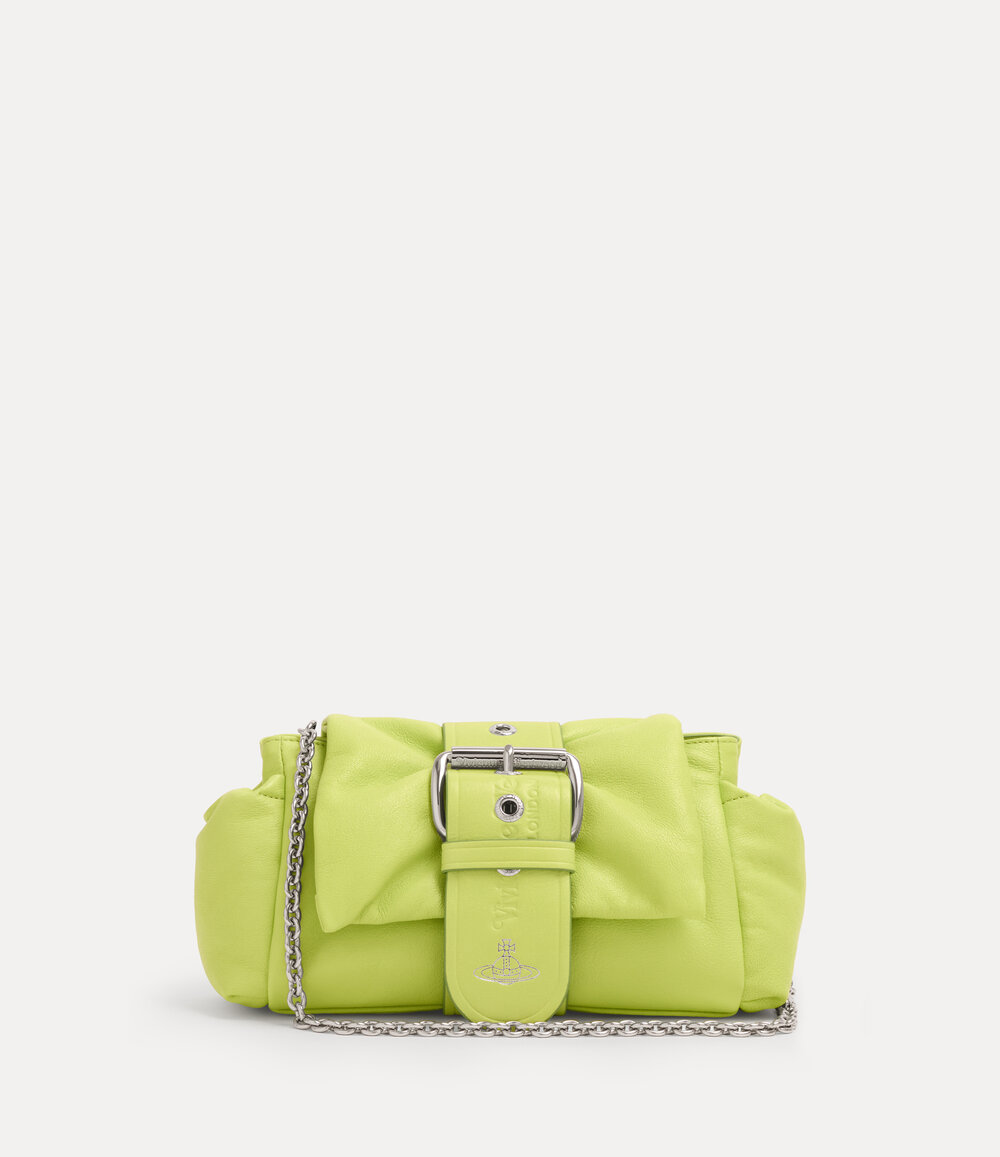 Vivienne Westwood Hazel Treasure Handbag in Lime Green, view 5
