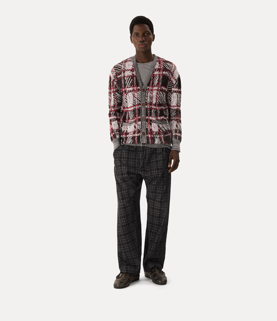 Scribble Check Cardigan 2
