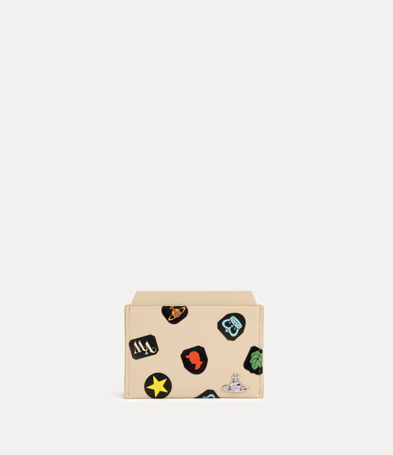 Vivienne Westwood Flat Card Holder Printed Leather Multi One Size Unisex