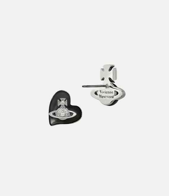 Shop Vivienne Westwood Thomasina Earrings In Platinum-grey-mop