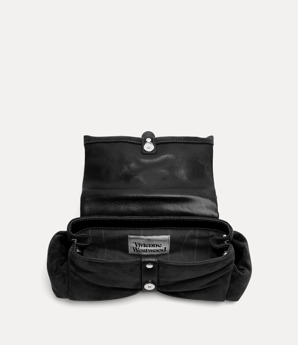 Vivienne Westwood Hazel Treasure Clutch in Black, view 6