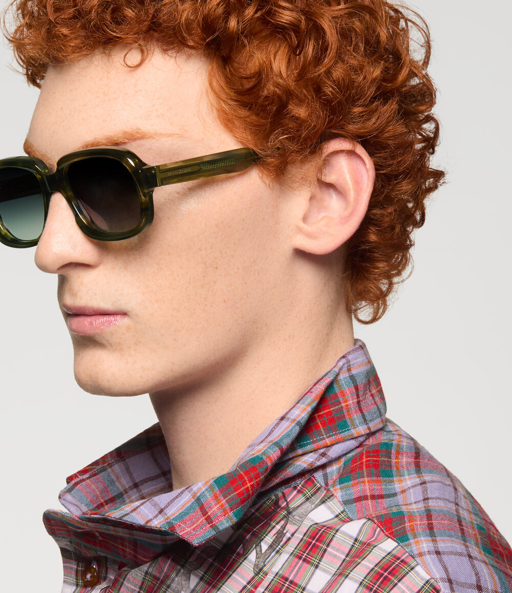 Vivienne Westwood Claude Sunglasses in Green, view 5