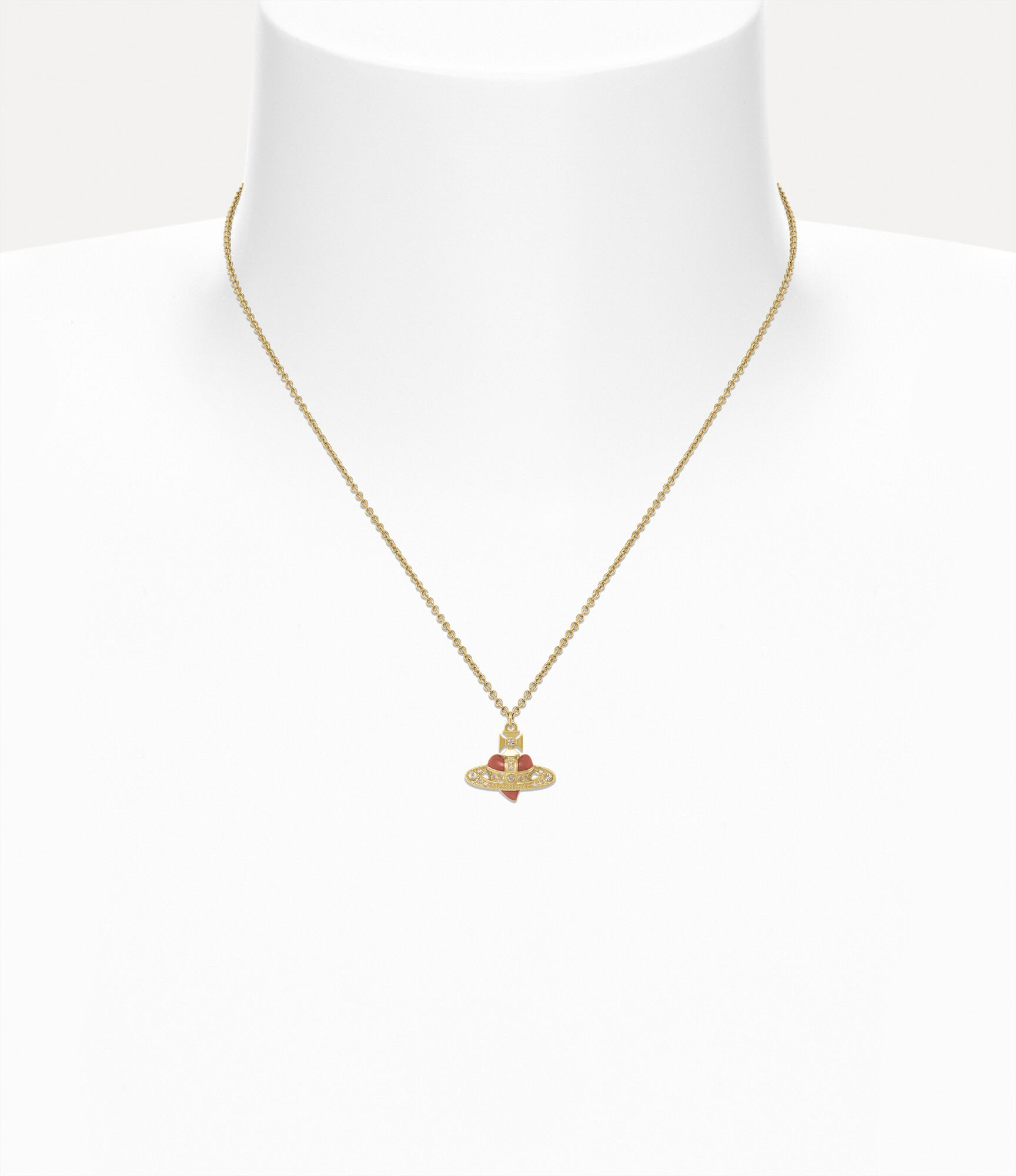 New Diamante Heart Pendant Necklace  large image number 2