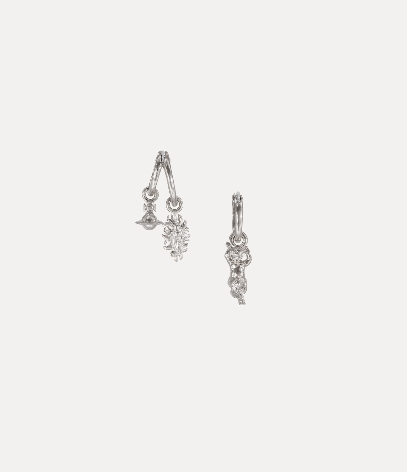Mini Charms Hoop Earrings   large image number 2