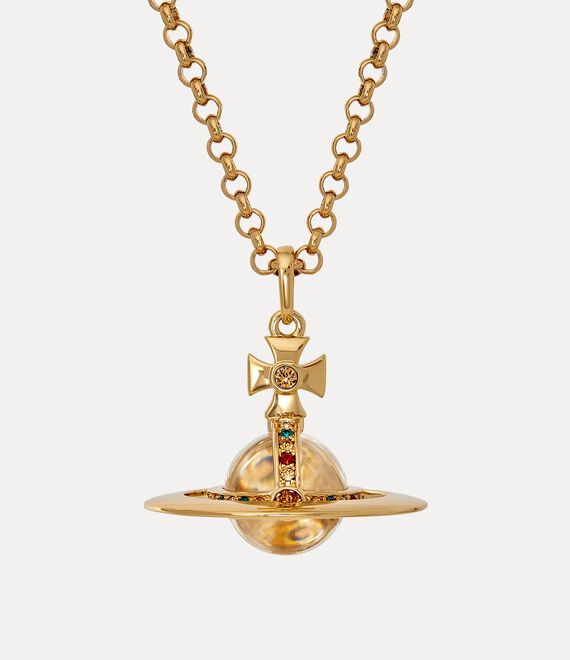 Small Orb Pendant Necklace in GOLD | Vivienne Westwood®