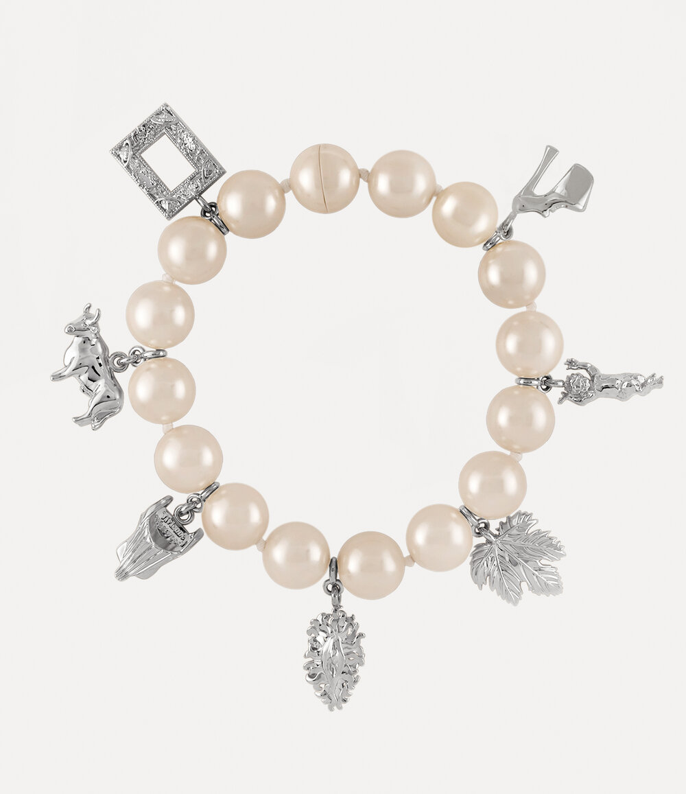 Vivienne Westwood Giant Anglo Pearl Necklace in Silver, view 2