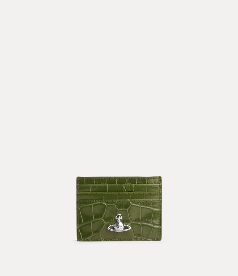 Vivienne Westwood Flat Card Holder in Khaki