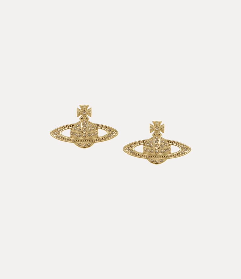 Vivienne Westwood Mini Bas Relief Earrings in Gold