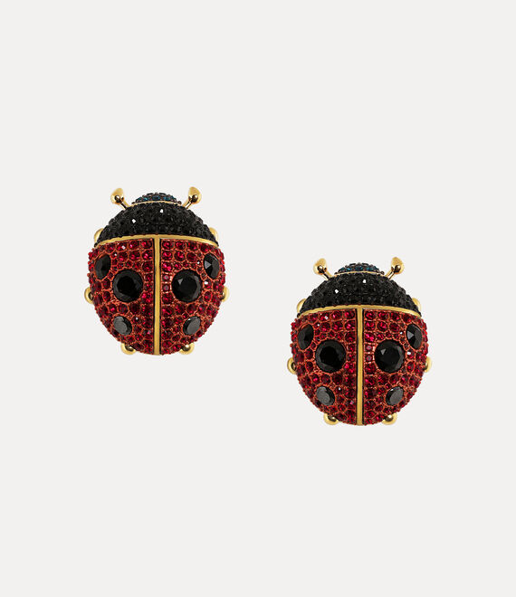 Andreas Kronthaler Lady Bird Earrings In Red