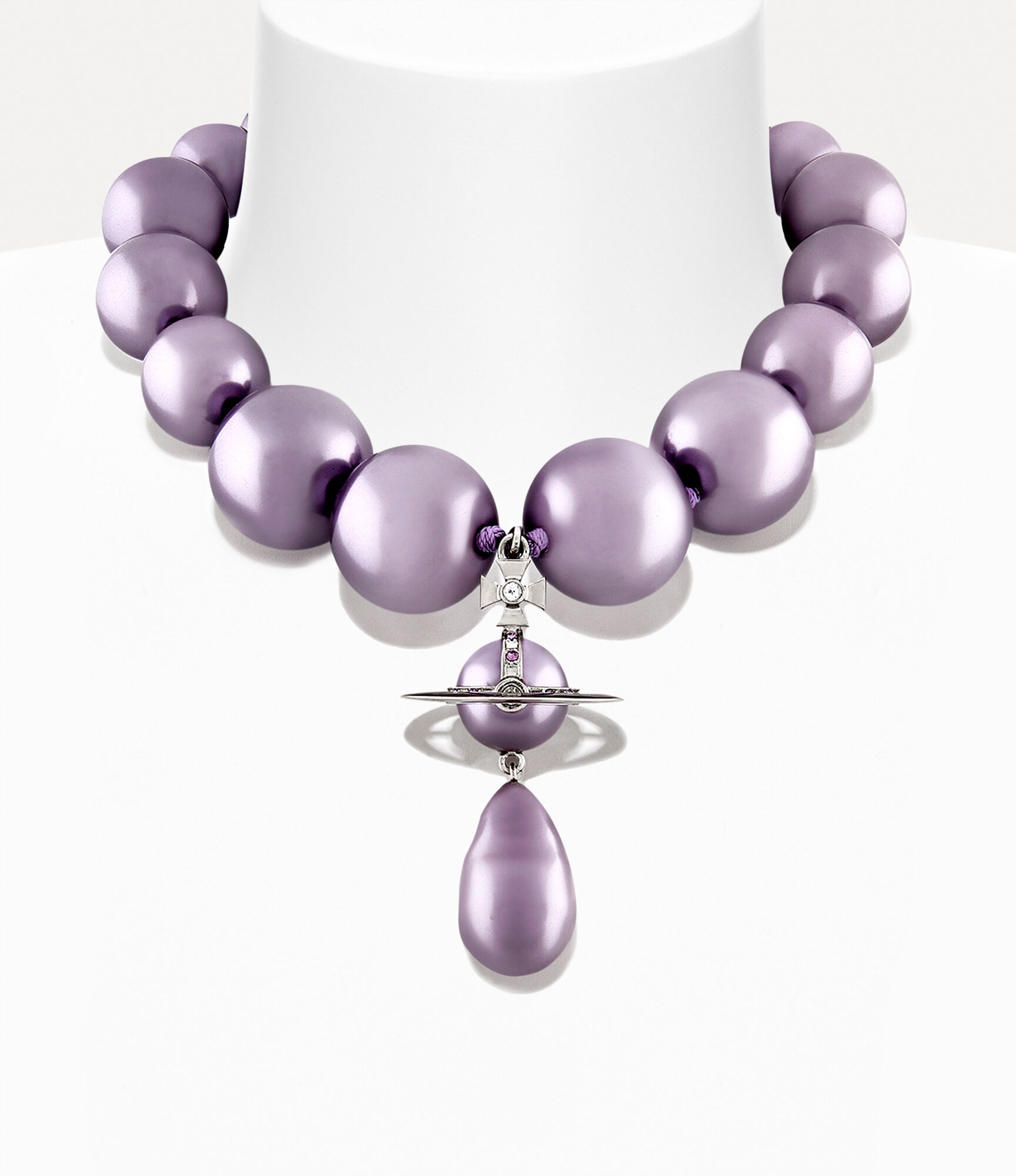 Giant pearl drop necklace  large image number 1